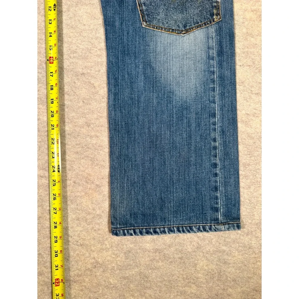 Vintage Levis 501 Authentic Straight Leg Jeans Mens 38x34 Blue Cotton Button Fly
